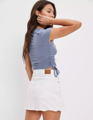 Jupes American Eagle AE '90s High-Waisted Mini Blanche Femme | LMA-51852903